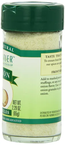 Vista 3 de Simply Organic Frontier Natural Products Cebolla, gránulos blancos, 2.40 onzas