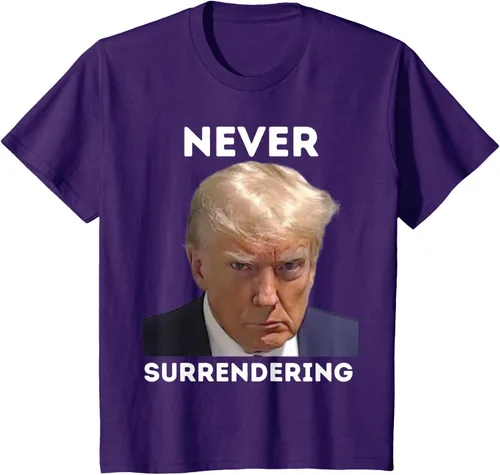 Vista 16 de Triumph Never Surrendering - Camiseta Trump Mug Shot, Negro