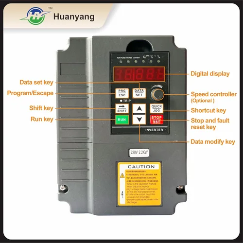 Vista 3 de Inversor VFD monofásico a 3 fases, utilizado en ≤3HP (2.2kW) 10Amps 200-230V motor de 3 fases, entrada/salida 200V-230V, variador de frecuencia