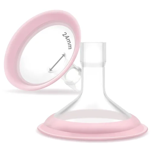 Vista 79 de Maymom MyFit Crater Series - Protector de pecho pequeño de 0.394 in con diseño de dos piezas compatible con piezas de bomba Medela; reemplazo