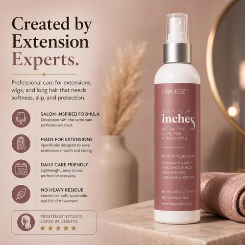 Vista 9 de Acondicionador sin enjuague para extensiones de cabello y peluca, mantiene tus pulgadas