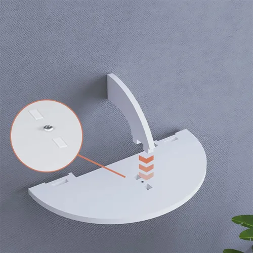 Vista 3 de HIHELO Trípode para proyector, soporte de proyector blanco, soporte de proyector para dormitorio, mesita de noche, montaje en pared, estante