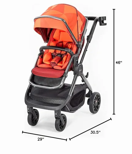 Vista 10 de Diono Quantum2 - Cochecito multimodo 3 en 1 para bebé, bebé, cochecito para niños pequeños, compatible con asiento de automóvil, adaptadores Faceta