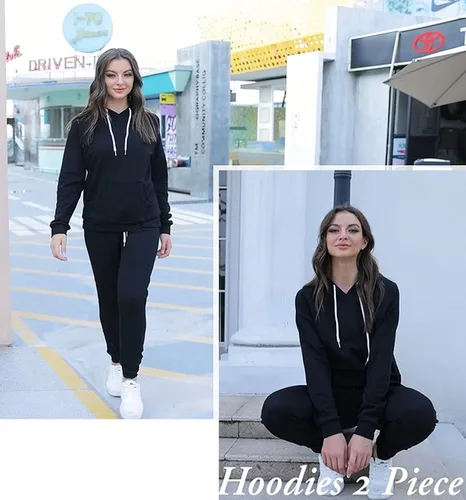 Vista 5 de Fixmatti Sudadera con capucha y bolsillos para mujer