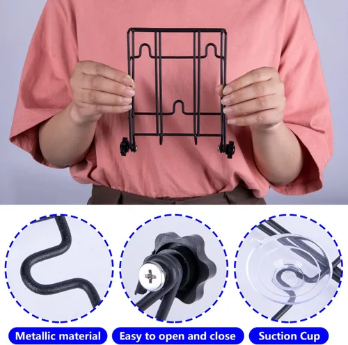 Vista 5 de Soporte plegable para máquina de hielo, soporte de metal resistente para máquina de hielo, cocina, congelador, bar, fiesta, boda, gran capacidad