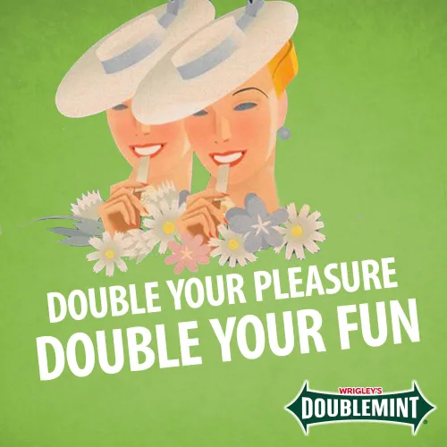 Vista 6 de Wrigley's Doublemint - Goma de mascar sin azúcar, paquete individual (15 piezas)