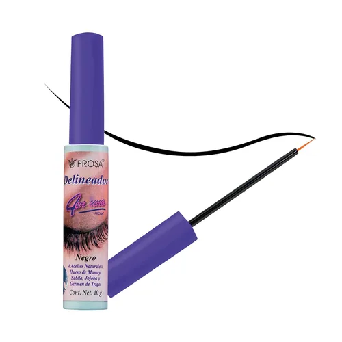 Vista 4 de Prosa PROFESSIONAL MAKEUP Delineador de ojos líquido, ultra pigmentado, 4 en uno, delineador líquido negro, 0.35 oz