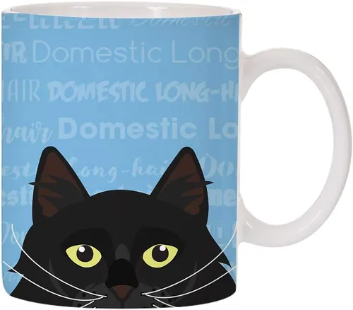 Vista 13 de Adorable diseño de raza de gato taza de café de cerámica de 11 oz (abisinio)