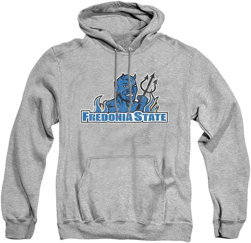 Vista 26 de Distressed College Primary Logo Adult Pullover Hoodie Collection 1 Universidad Estatal de Albany