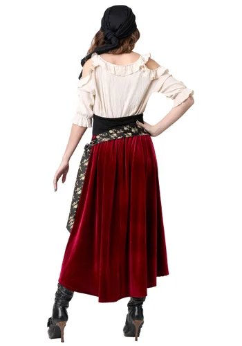 Vista 2 de Disfraz para mujer Roving Buccaneer Multicolor