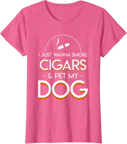 Vista 46 de Solo quiero fumar cigarros y mascotas a los amantes de los perros de mi perro, Negro, S