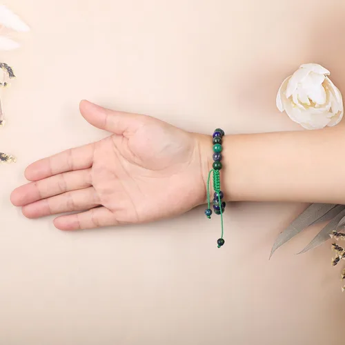 Vista 97 de AD Beads Pulseras de piedras preciosas unisex de 0.315 pulgadas (0.315 in), macramé curativo ajustable de 7 a 9 pulgadas Usa esta pulsera
