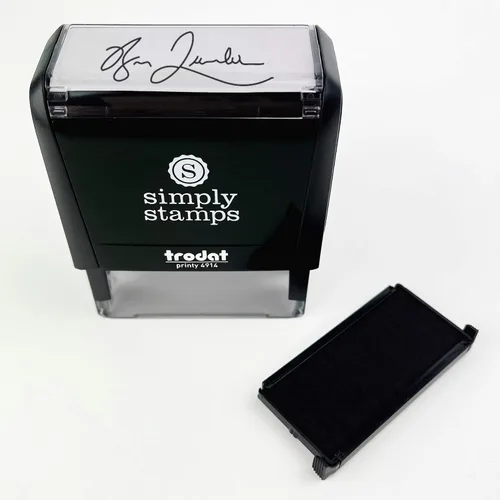 Vista 7 de Sello de firma personalizado con tinta extra Varios colores (negro)