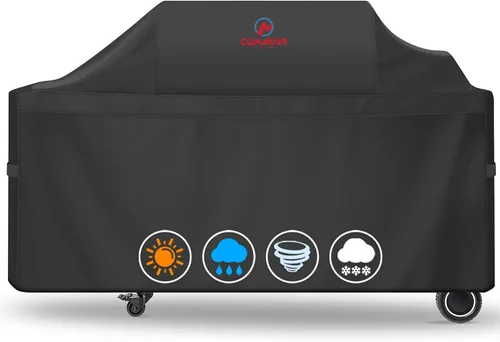 Vista 19 de Comnova - Cubierta para parrilla Traeger Tailgater Serie 20 – Cubierta para ahumador de pellets de madera 600D Traeger impermeable y resistente