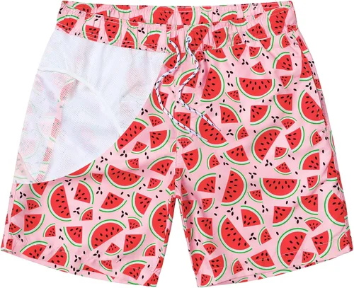 Vista 5 de JOTOOK Traje de baño para hombre, de secado rápido, con forro de malla, pantalones cortos de playa