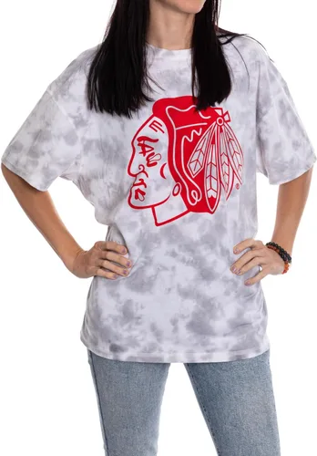 Vista 11 de Calhoun NHL - Camiseta de manga corta con hombros caídos y cuello redondo para mujer
