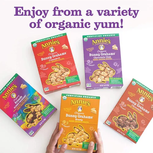 Vista 127 de Annie's Organic Chocolate Bunny Graham Snacks, 7.5 onzas