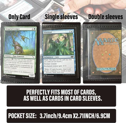 Vista 5 de Premium Carpeta con más de 1000 bolsillos, carpeta de álbum de 16 bolsillos sin anillas para cartas coleccionables con diseño de etiqueta, carpeta