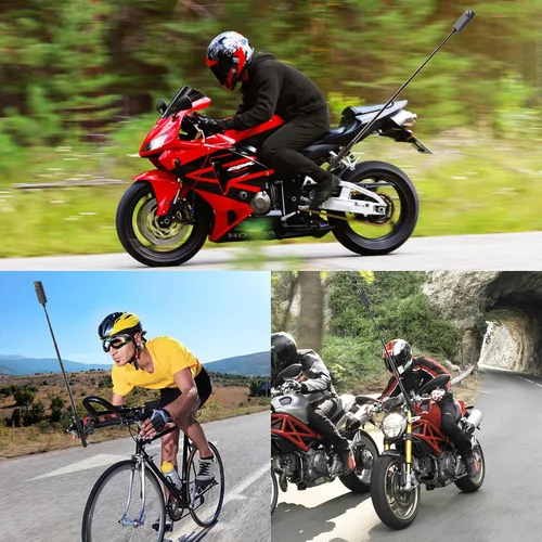 Vista 7 de Soporte de abrazadera para manillar de motocicleta para accesorios Insta360