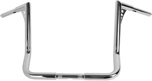 Vista 15 de TCT-MOTORPARTS Manillar Ape Hanger Negro de 1 1/4" de Elevación 12" Apto para Modelos Harley Dressers Baggers Touring Electra Glide, Street Glide