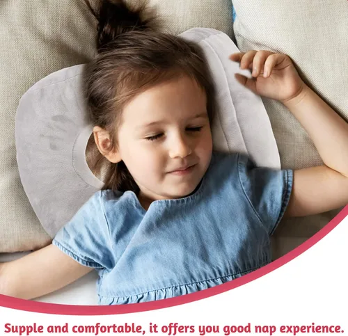 Vista 7 de Operitacx Almohada de espuma viscoelástica suave con forma de dona, almohada para dormir, almohada de viaje, accesorios para viajes