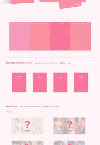Vista 4 de BTS MAP OF THE SOUL:PERSONA Álbum "02 VER" CD+76p Photo Book+20p Mini Book+1p Card+1p Post+1p Película de Foto+1p Tarjeta de Regalo