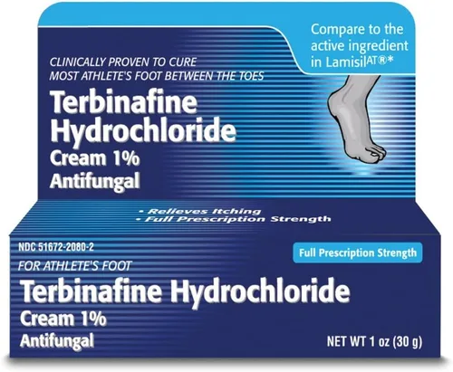 Vista 7 de TARO Crema antihongos de clorhidrato de terbinafina 1% - Crema para el pie de atleta de fuerza extra, alivia la picazón y el ardor, cura la mayoría