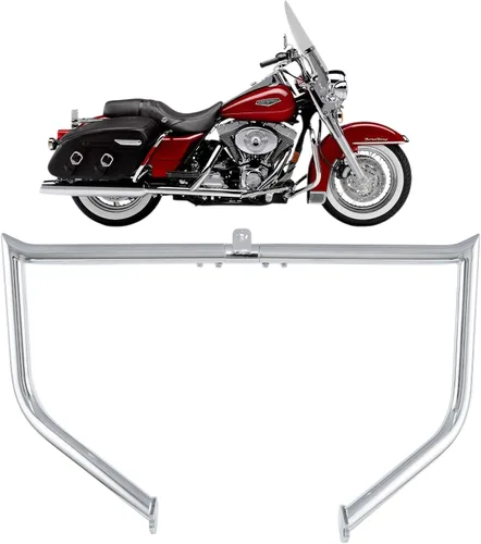 Vista 9 de Barra de Choque Protector de Motor Barra de Carretera para Harley Davidson Touring Road King Street Glide Electra Glide CVO y Modelos de Trike 97-08