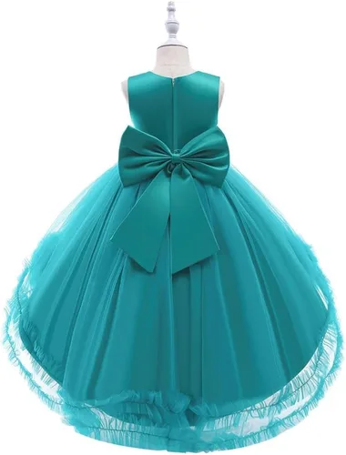 Vista 2 de Dressy Daisy Vestido de fiesta de boda para niñas pequeñas y pequeñas, para ocasiones especiales, vestido de fiesta de flores