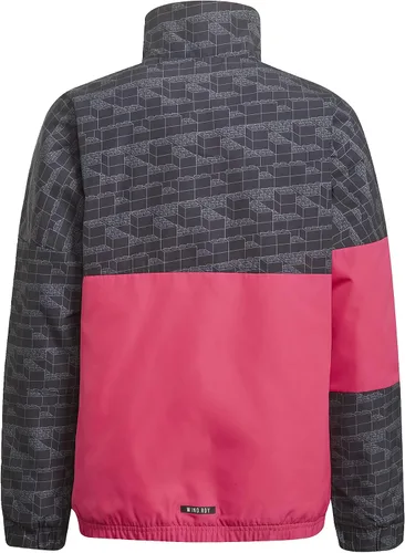 Vista 8 de adidas x Classic Lego Bricks - Chaqueta con cremallera para niños, color burdeos, talla S