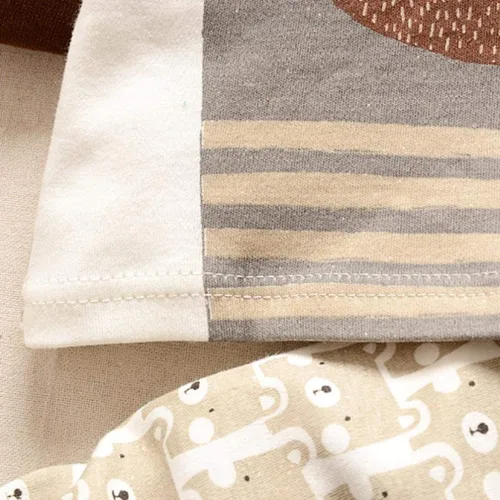 Vista 8 de Conjunto de ropa de otoño para bebés de 0 a 3 años de edad, con capucha de dibujos animados y pantalones