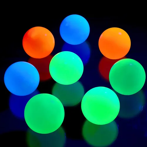 Vista 8 de Skylety 8 Pcs Glow in the Dark Sticky Balls for Ceiling, 1.8 Inch