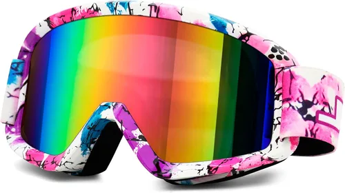 Vista 12 de AVV Gafas de motocicleta para hombres y mujeres – Gafas de motocross ATV resistentes al viento, gafas anti UV todoterreno para montar MTB Motocross