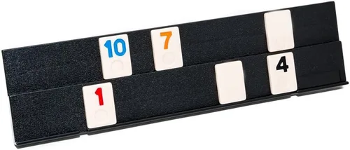 Vista 4 de Orchard Street Deluxe Designer Rummy Juego de juego con números grandes de tamaño estándar