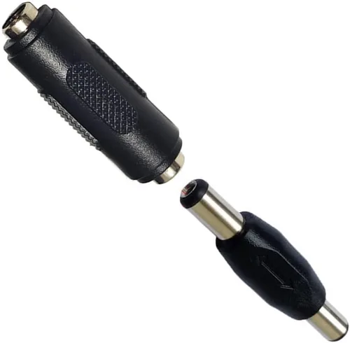 Vista 6 de Adaptador de conector de corriente CC de 10 unidades, 0.217 x 0.083 in, enchufe macho a macho, enchufe hembra a hembra para cámara de seguridad