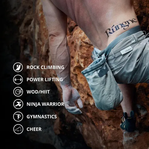 Vista 6 de RUNGNE Premium Climbing Chalk - High Performance Chalk for Rock Climbing, Bouldering, Weightlifting & More - Unmatched Grip and Skin Friendly