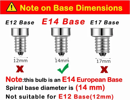 Vista 2 de Bombilla Edison de filamento LED de base europea E14, 2 W, blanco cálido, 2700 K, no regulable (paquete de 4)