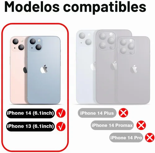 Vista 2 de GYZYA Funda transparente para iPhone 14 y iPhone 13 de 6.1 pulgadas con diseño de patrón, funda protectora delgada de TPU + parachoques a prueba