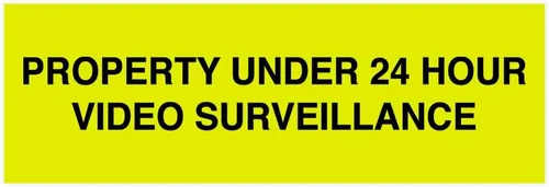 Vista 14 de Signs ByLITA Basic Property - Señal de video bajo vigilancia (24 horas), tamaño pequeño