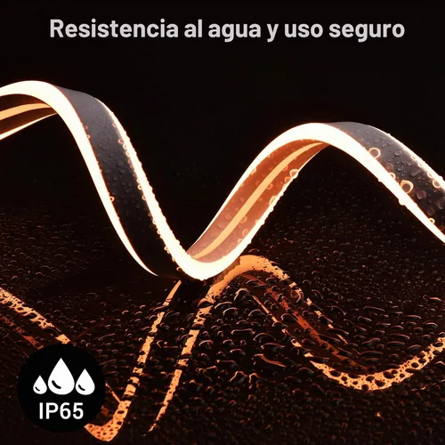 Vista 4 de DELight AC 110-120V impermeable IP65 camión de comida RGB 10 pies extensión de luces de neón con control remoto y aplicación sincronización