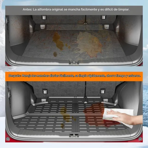 Vista 3 de powoq - Alfombrilla para maletero compatible con Honda CRV 2012-2016, revestimiento para cajuela TPE, alfombrilla de carga de repuesto para Honda