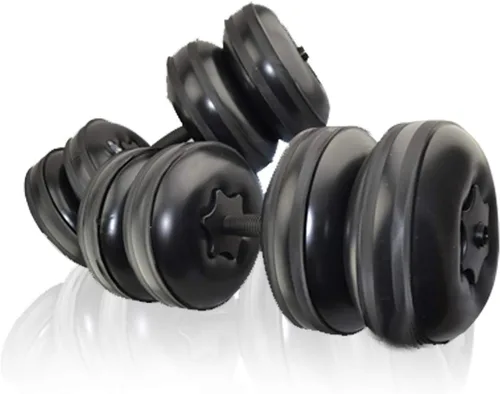 Vista 8 de Water Filled Dumbbells Set - Water Filled Weights - Portable Travel Weights - Adjustable Dumbbells