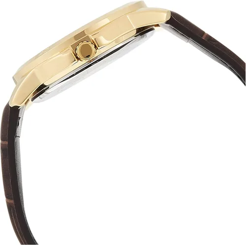 Vista 3 de Casio MTP-V004GL-7A Reloj de cuarzo con fecha para hombre con piel auténtica
