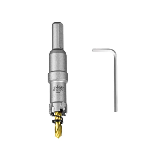 Vista 19 de SALI Kit de sierra perforadora TCT de 1 pulgada (1.024 in) con punta de carburo de tungsteno con broca piloto chapada en titanio para metal, acero