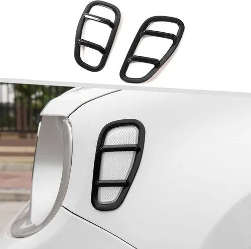 Vista 8 de Jimen Compatible con Jeep Renegade 2015-2023, cubierta de luz de marcador lateral de guardabarros automático (cromado)