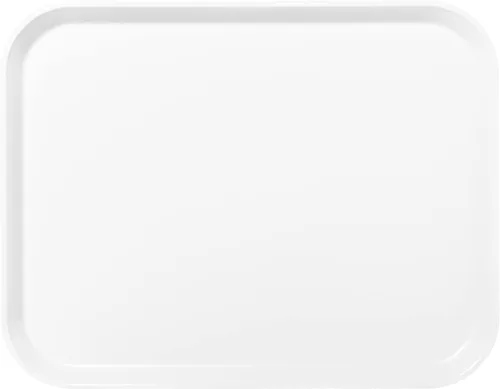 Vista 2 de Bandeja rectangular Carlisle de fibra de vidrio sólida, vidrio y acero., blanco (Bone White), 12