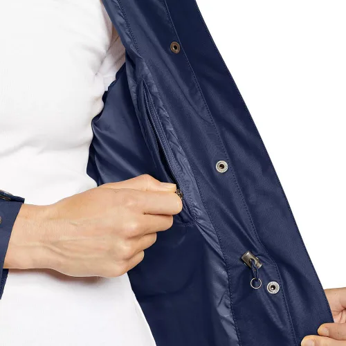 Vista 3 de Eddie Bauer Chamarra impermeable con capucha Charly para mujer