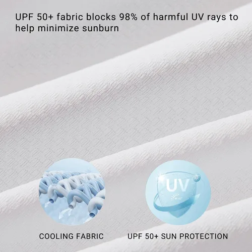 Vista 4 de Willit Chaqueta larga con capucha y protección solar UPF 50+ para mujer, ligera