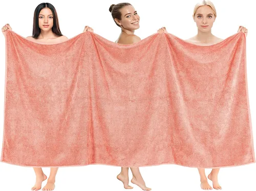 Vista 125 de Cotton Paradise Juego de 6 toallas, 100% algodón suave y absorbente turco para baño, 2 toallas de baño, 2 toallas de mano, 2 toallitas, juego