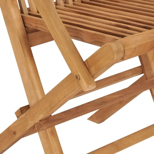 Vista 9 de Folding Patio Chairs 8 pcs Solid Teak Wood Out Door Outdoor Sillas para Comedor Dining Table Chairs for Terrace Picnic Study Living Room